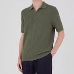 Sunspel Fine Texture Knitted Shirt
