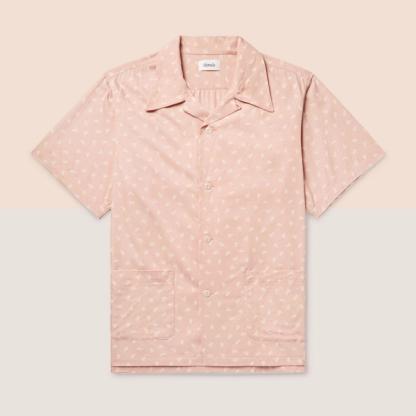 Chimala Camp-Collar Printed Woven Shirt