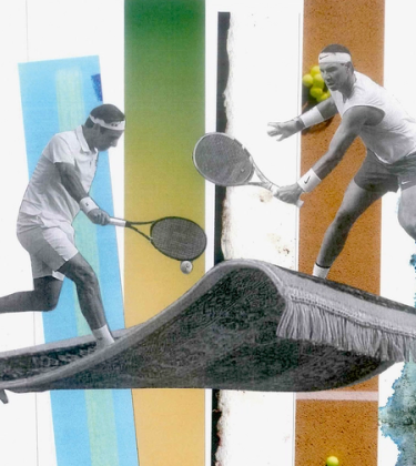 Roger, Rafa and the flying carpet show