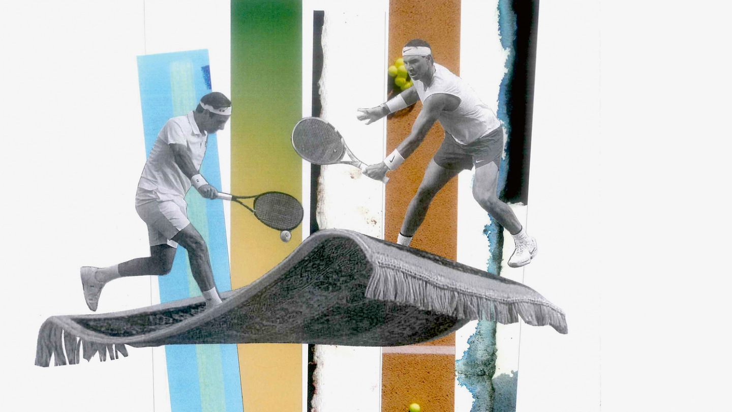 Roger, Rafa and the flying carpet show