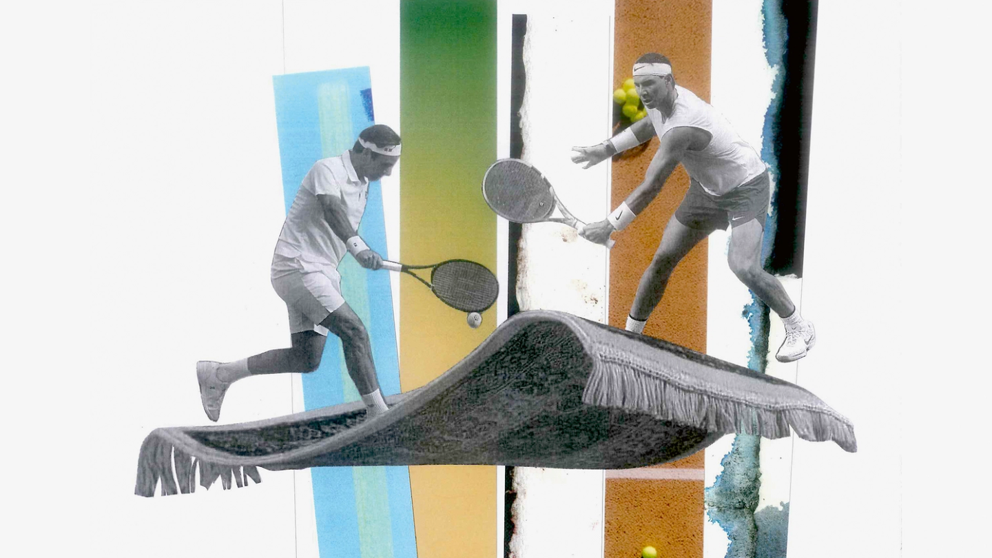 Roger, Rafa and the flying carpet show