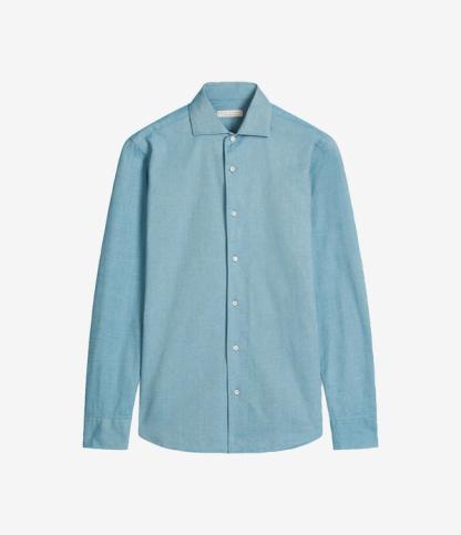 Chemise classique en coton brossé