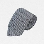 Huntsman Houndstooth Spot Silk Tie