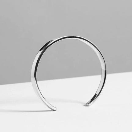 5mm Polished Silver Cuff
