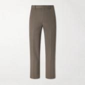 Straight-Leg Wool-Gabardine Trousers