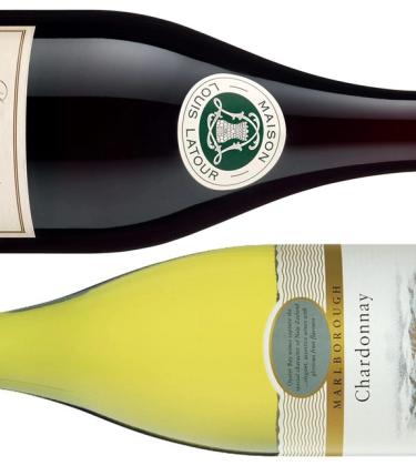Oyster Bay Chardonnay 2015 Malborough White Wine Domaine de Valmoissine 2014 Louis Latour, Pinot Noir Red Wine