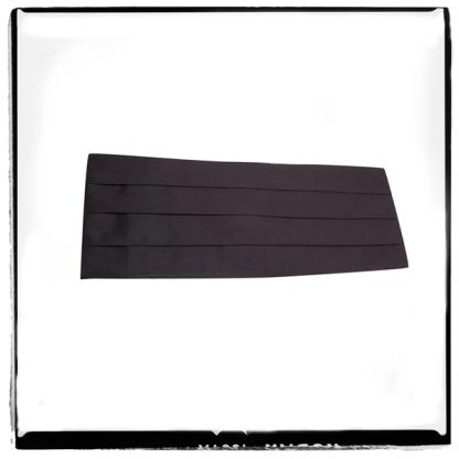Turnbull & Asser Black Satin Cummerbund
