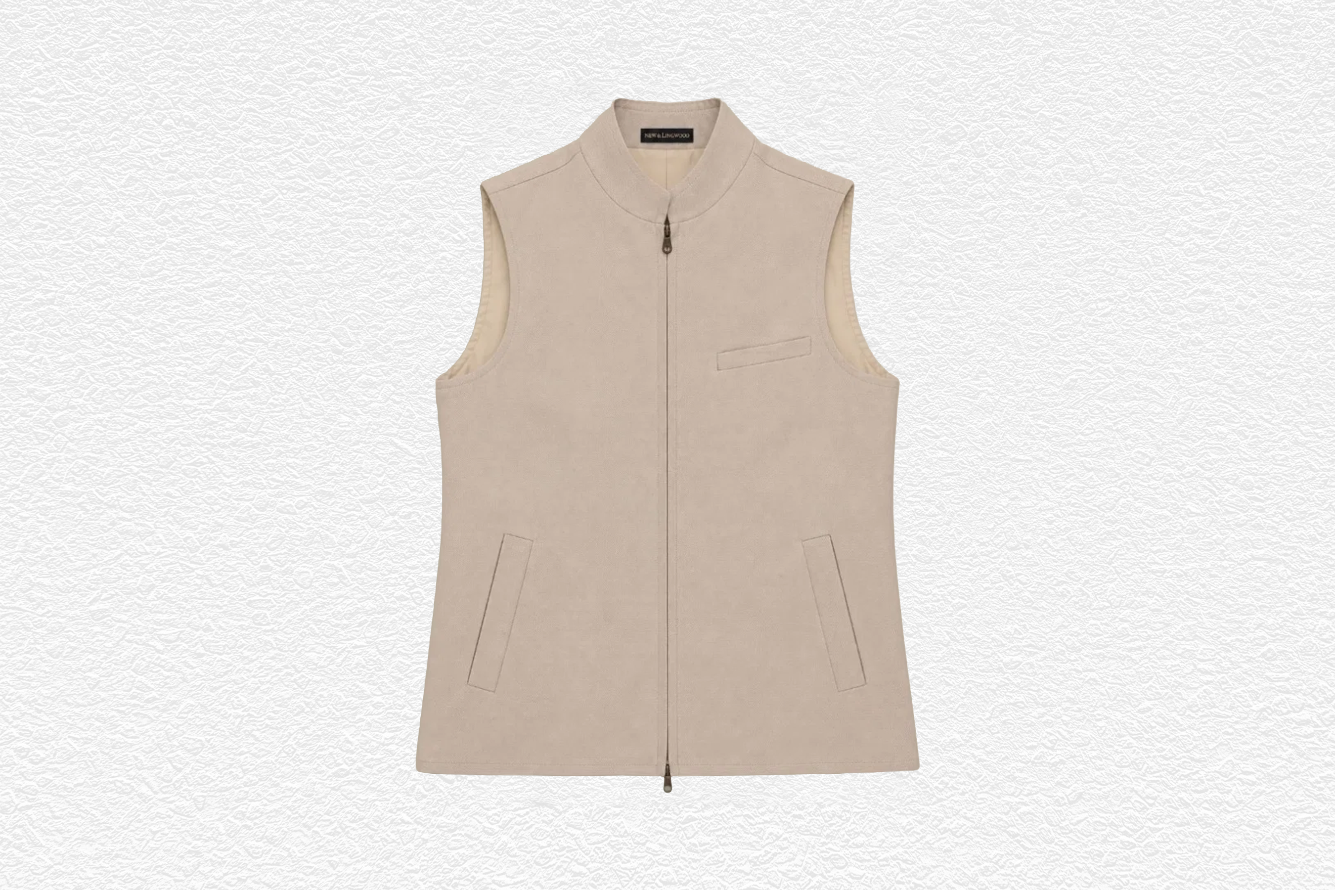 Sand Linen Twill Gilet