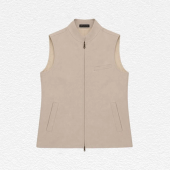 Sand Linen Twill Gilet