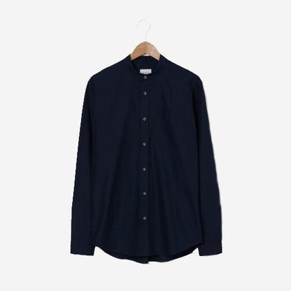 Sir Plus Navy Grandad Shirt