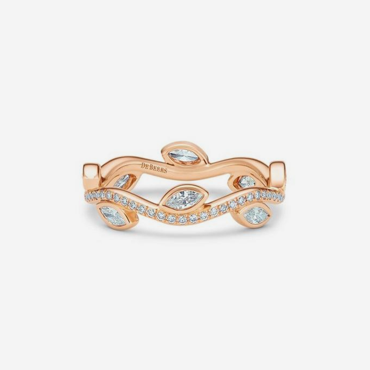 De beers adonis discount rose wedding band