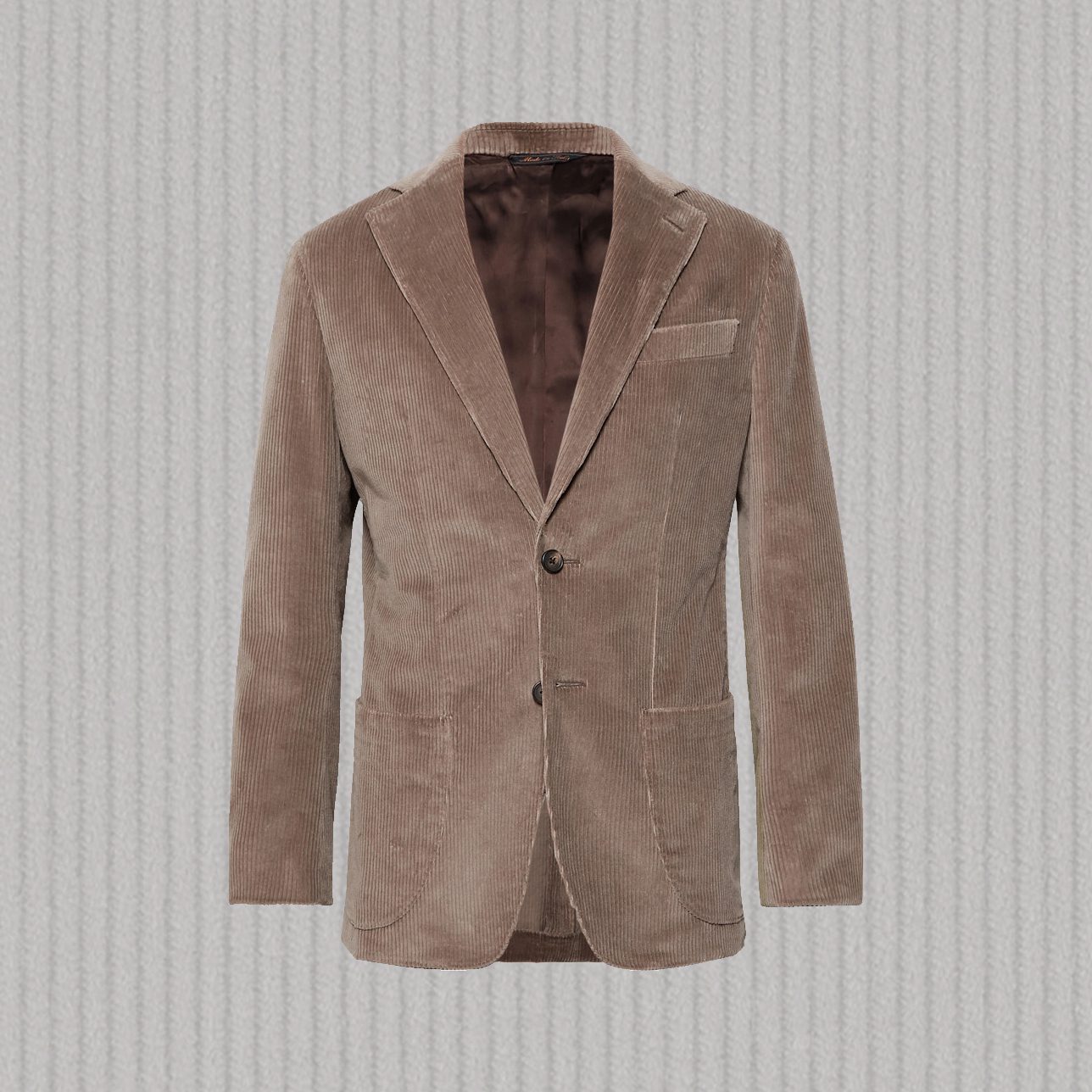 Thom Sweeney Taupe Corduroy Suit