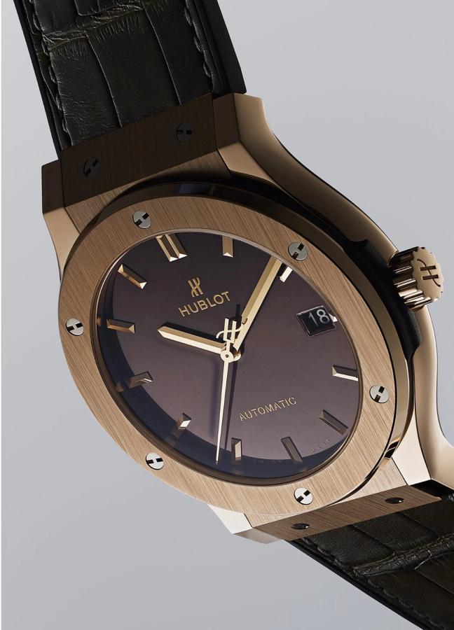 hublot classic fusion king gold green