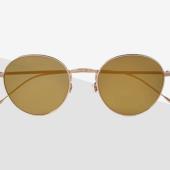 Oliver Peoples, Altair Round-Frame Gold-Tone Polarised Sunglasses