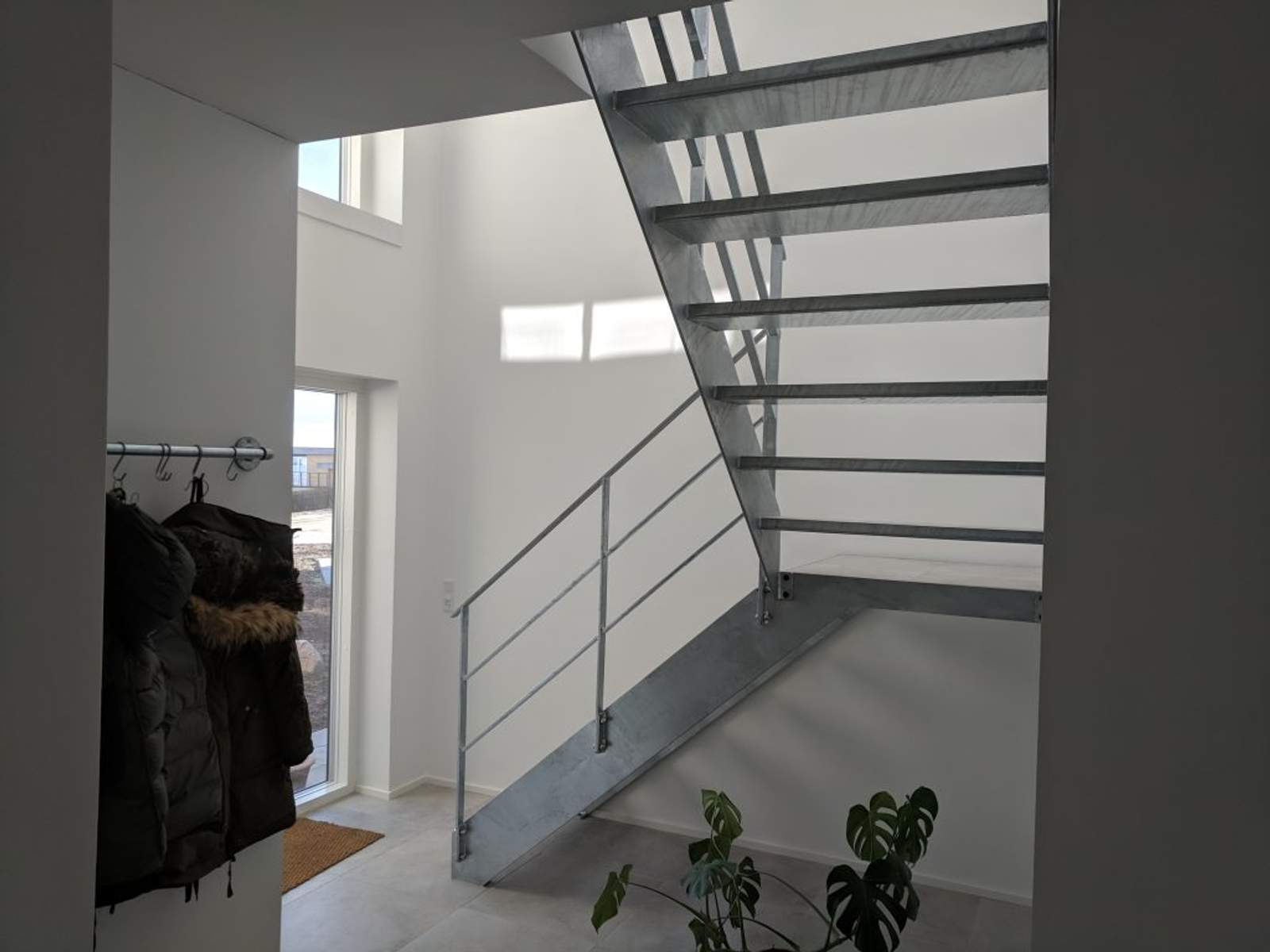 Kvartsvingstrappe i stål