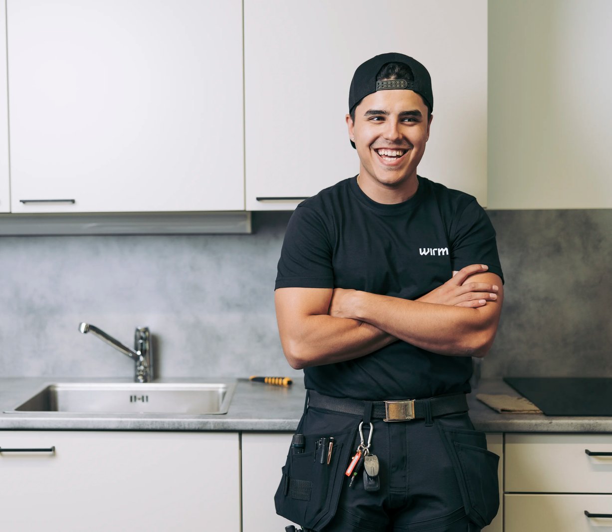 A Wirmax HVAC technician at work