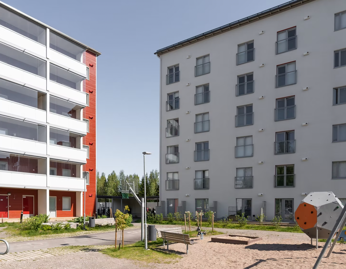 Heat pumps for large properties such as apartment buildings.