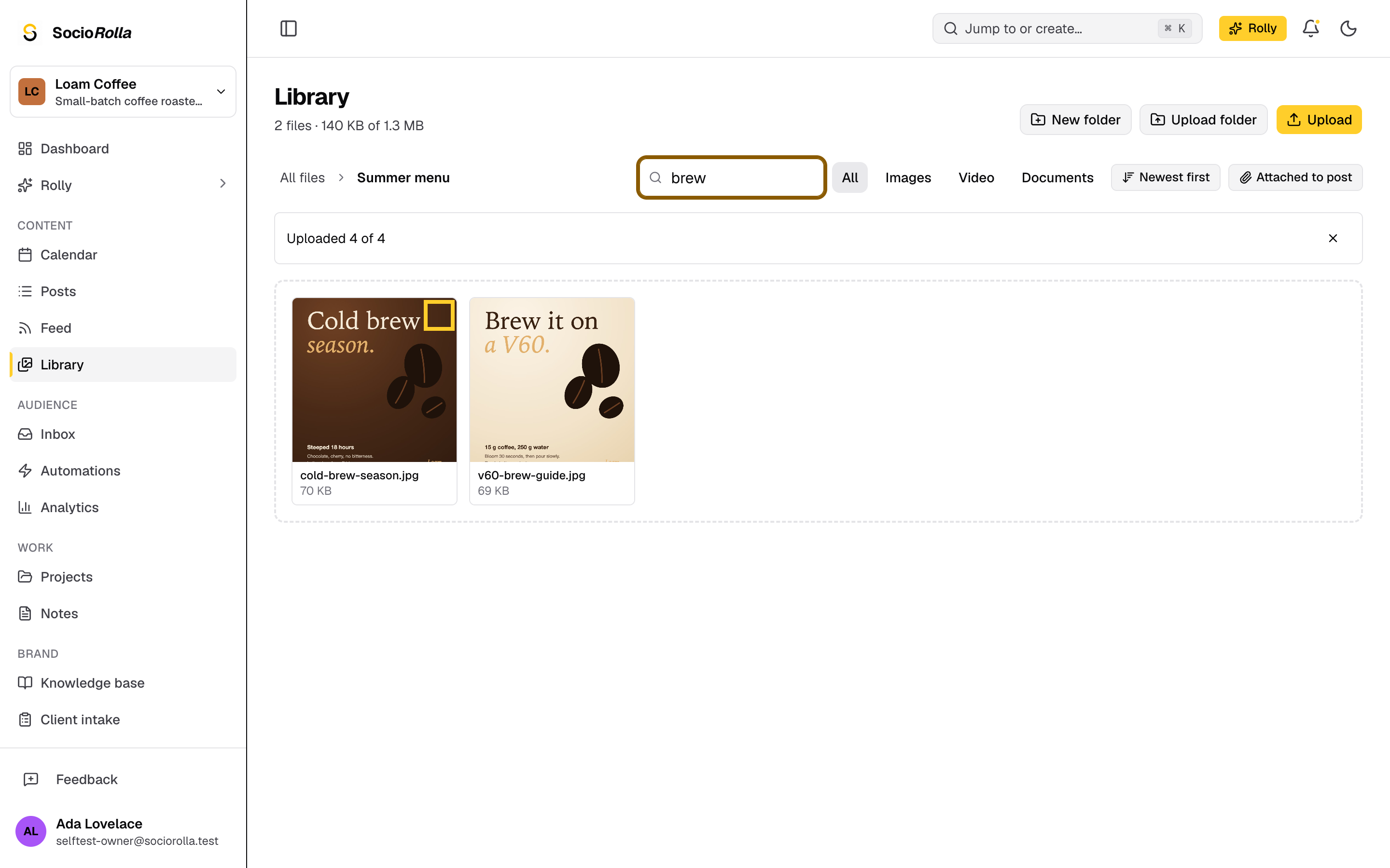 Step 5: Open a file's details to rename it or add alt text.