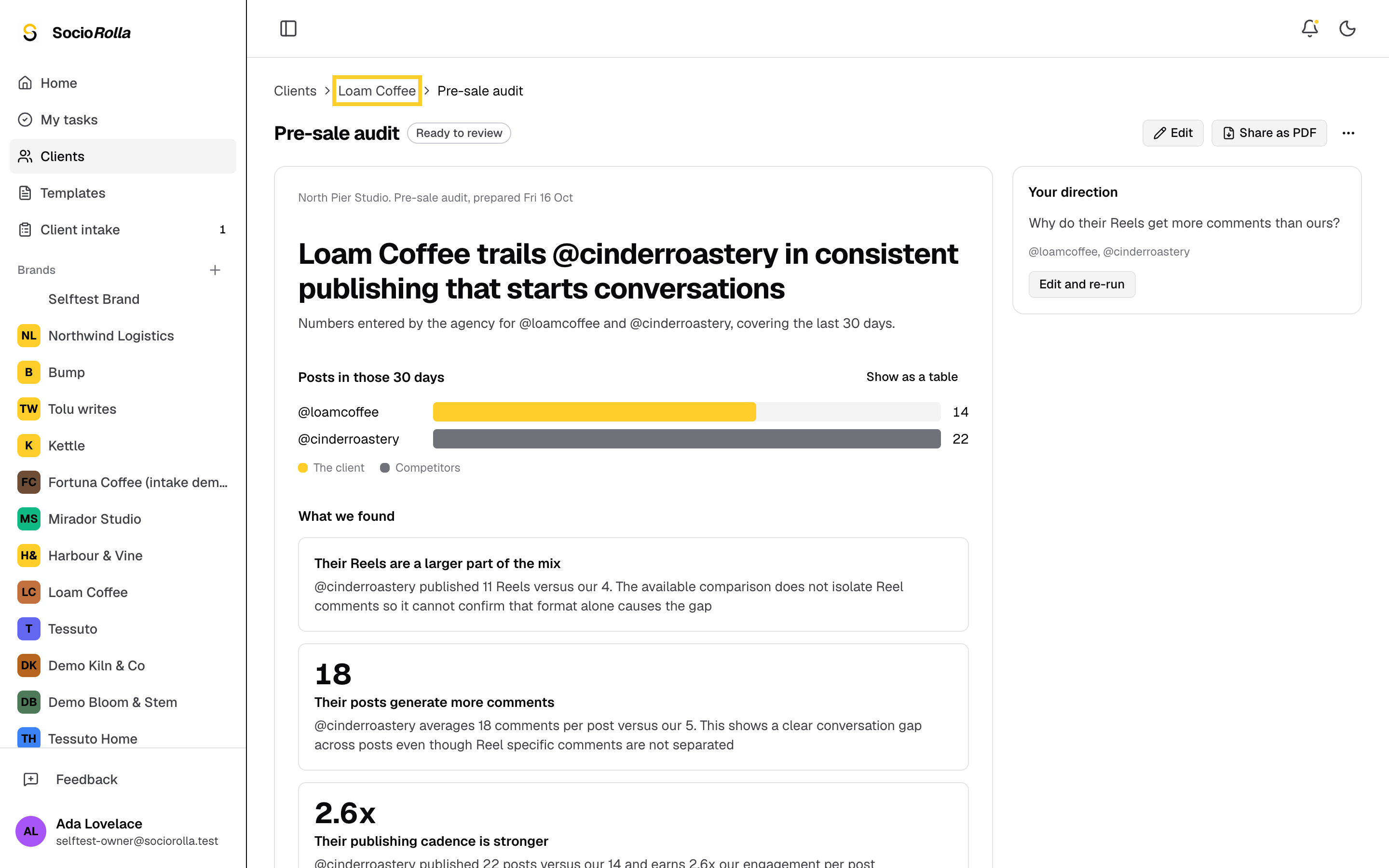 Step 7: After your discovery call, go back to the client.