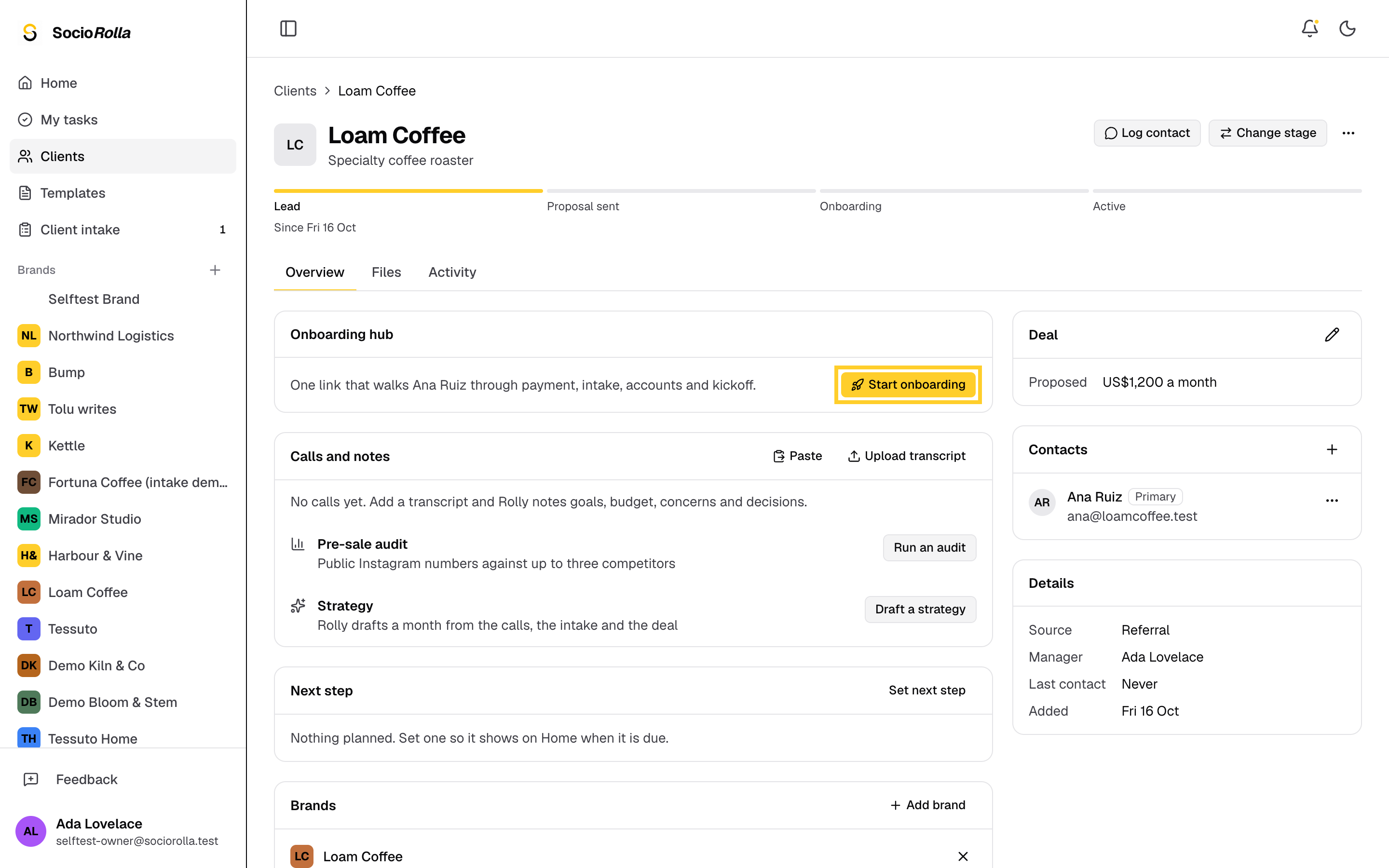 Step 2: In the Onboarding hub card, click Start onboarding.