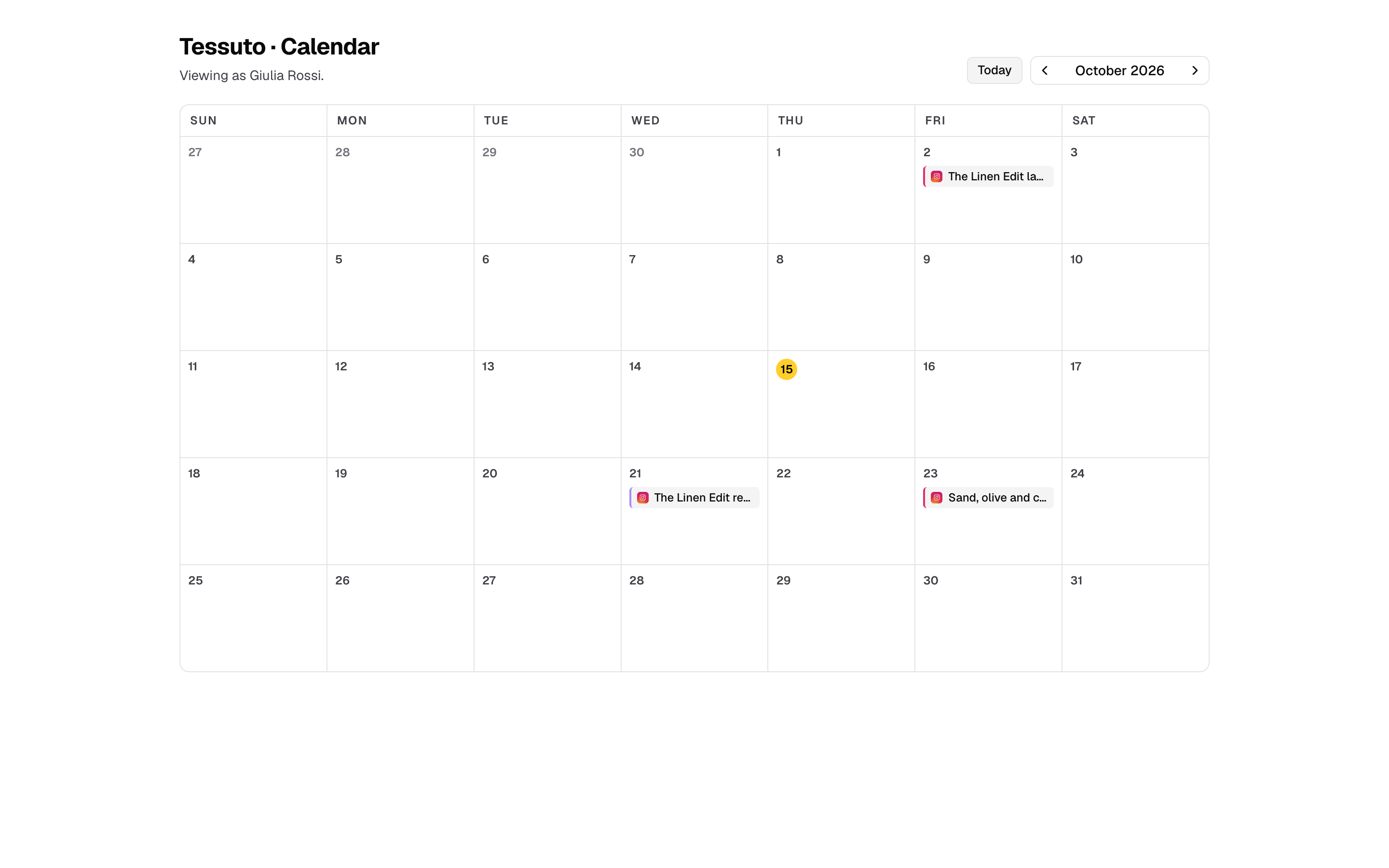 Step 5: Your client opens their link and sees the calendar. No account needed.