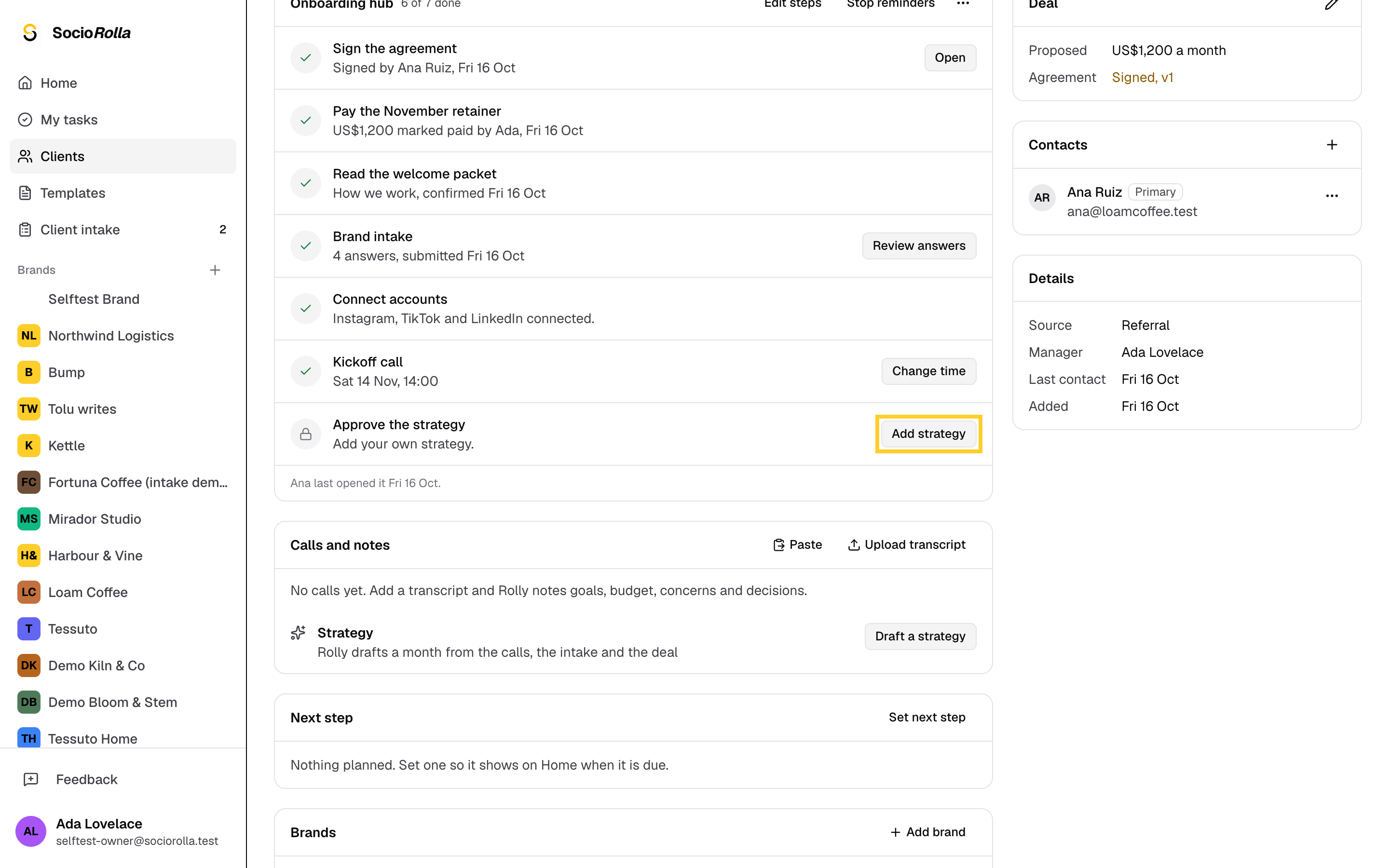 Step 2: Click Add strategy.