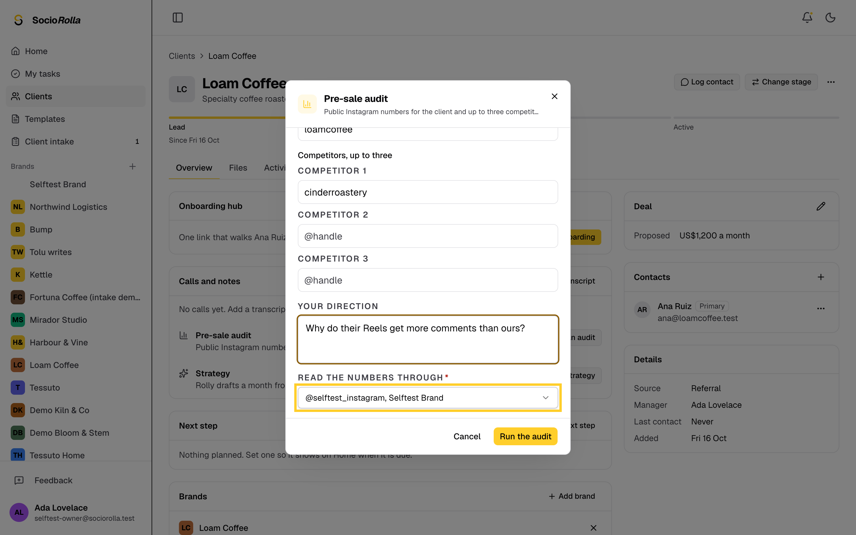 Step 4: Read the numbers through a connected account, or enter them yourself.
