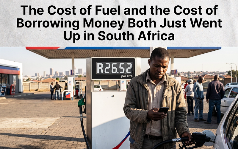 The Cost of Fuel and the Cost of Borrowing Money Both Just Went Up in South Africa