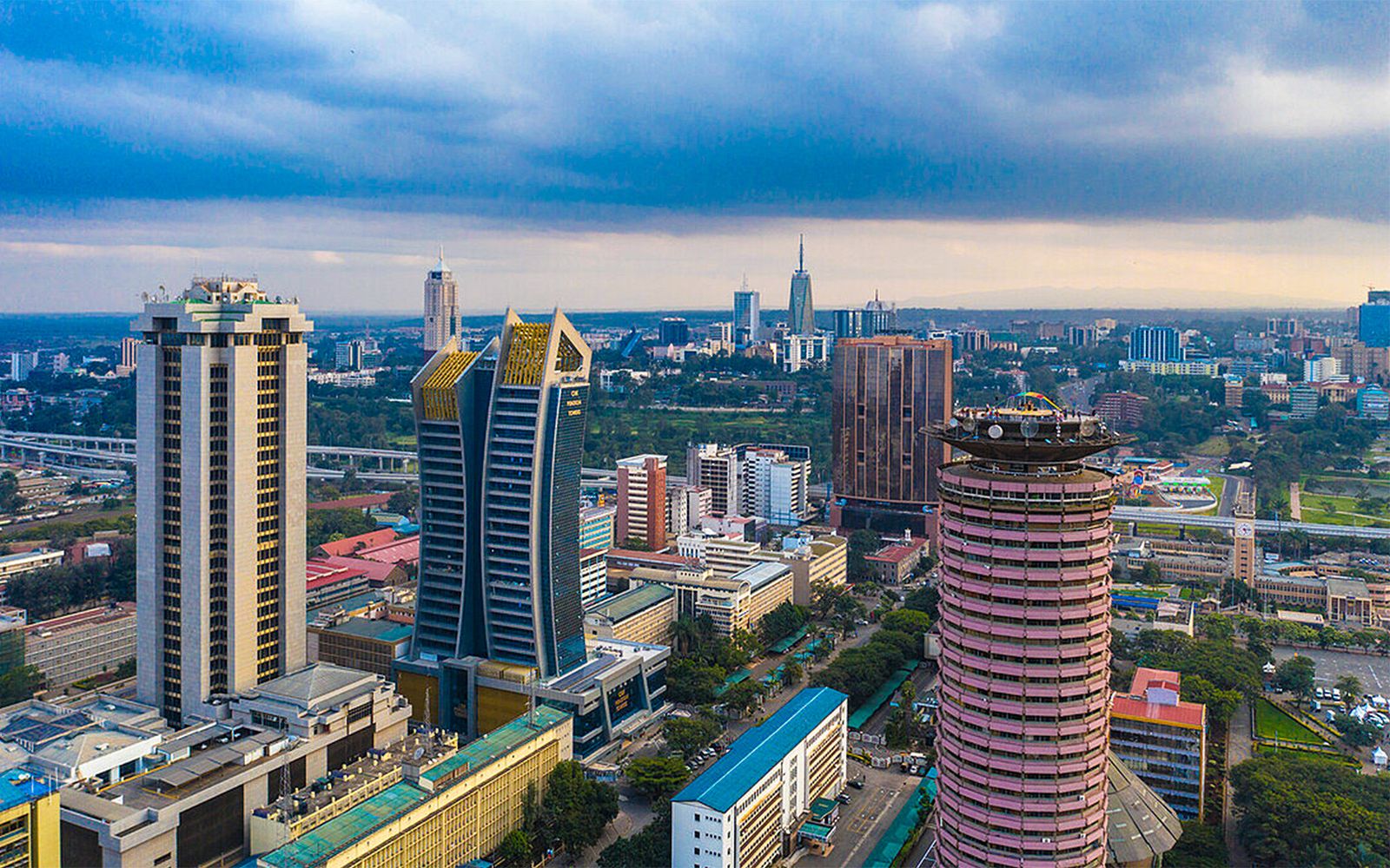 Nairobi aerial CBD