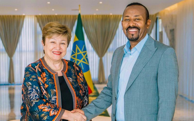 PM Abiy Ahmed and IMF Managing Director Kristalina