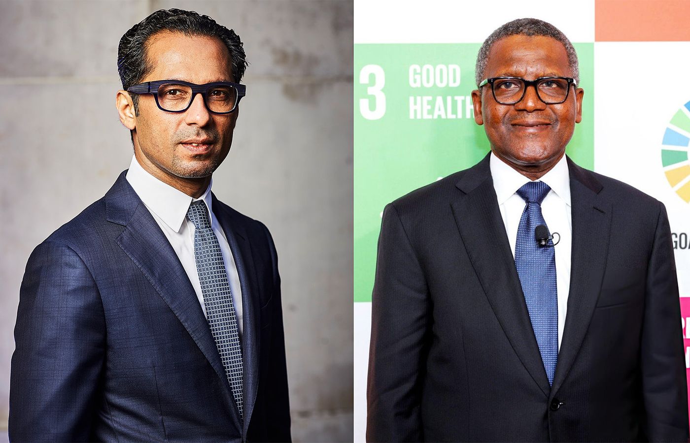 Mohammed Dewji and Aliko Dangote