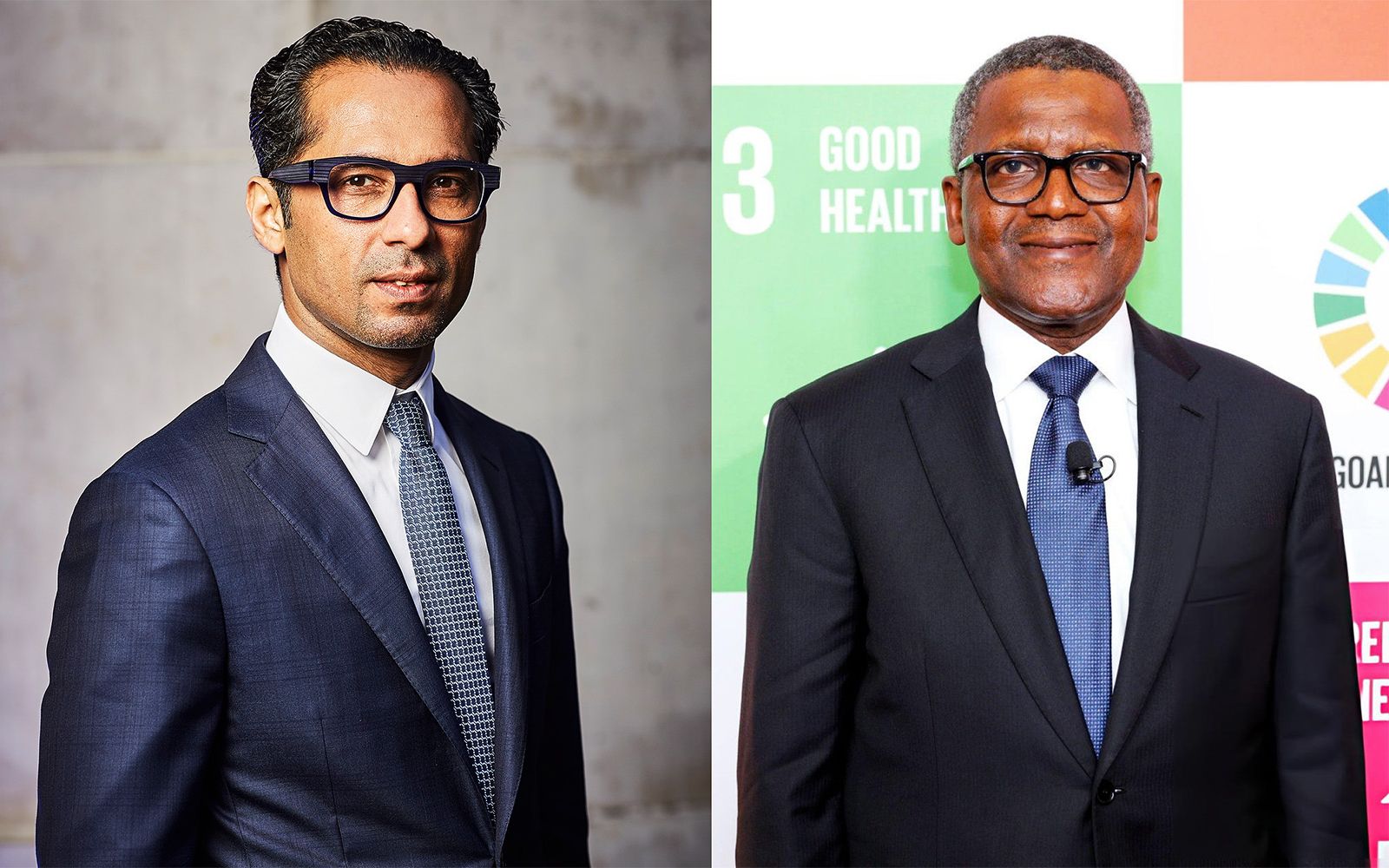 Mohammed Dewji and Aliko Dangote