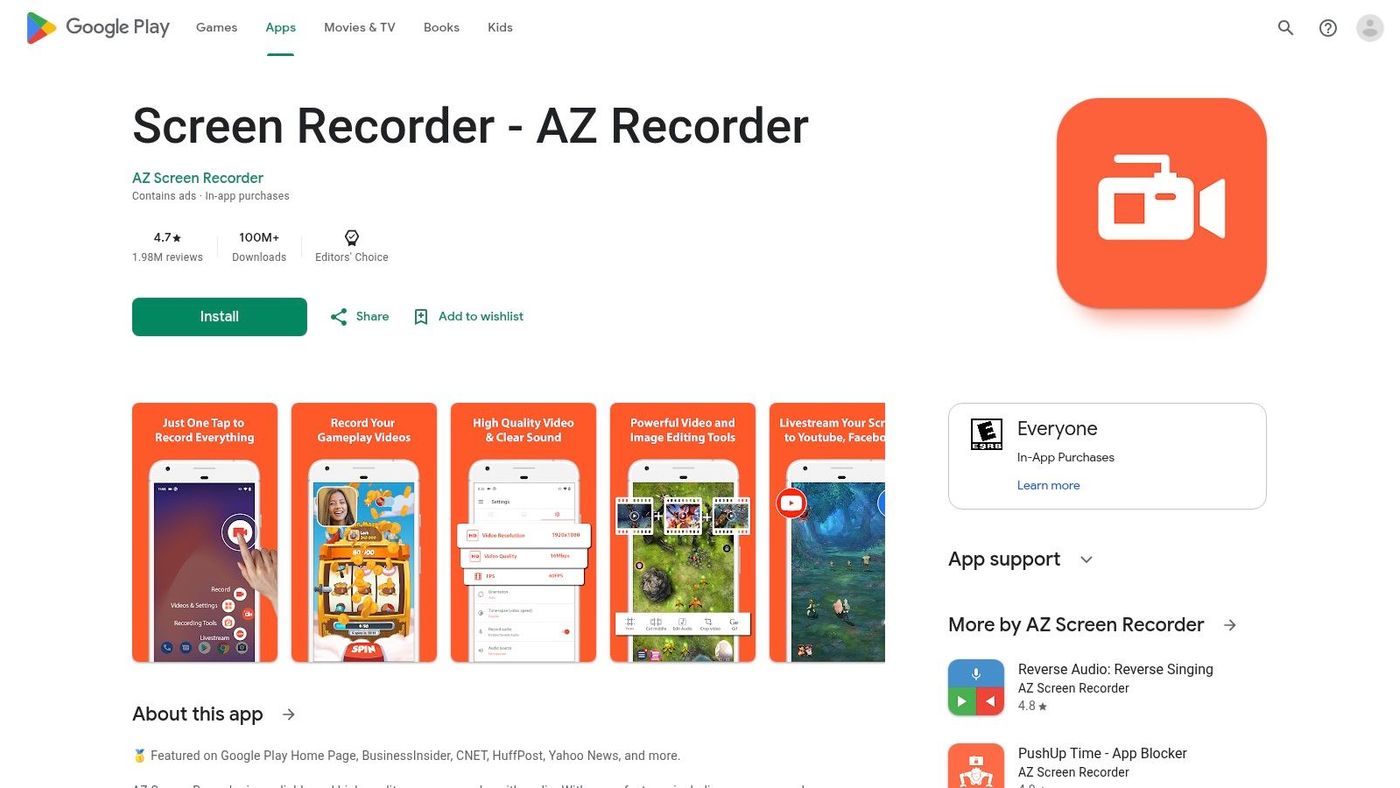 AZ Screen Recorder (AZ Screen Recorder / Hecorat)