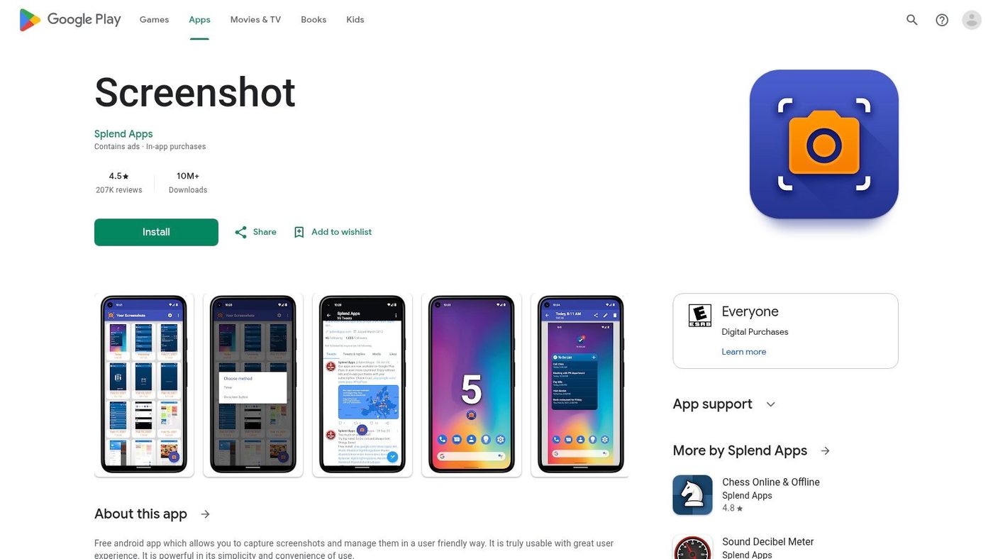Screenshot (Splend Apps)