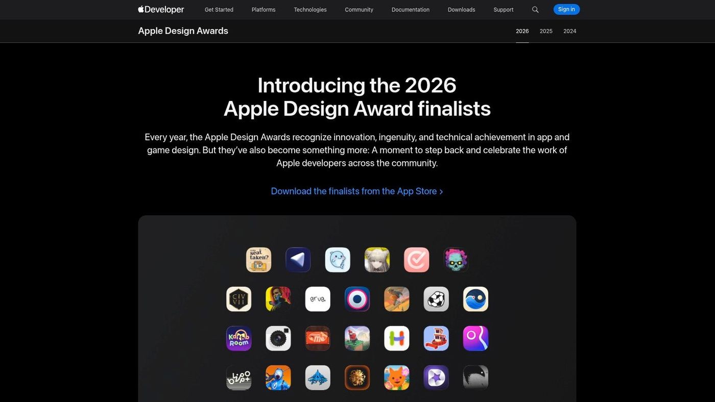 Apple Design Awards (official gallery)