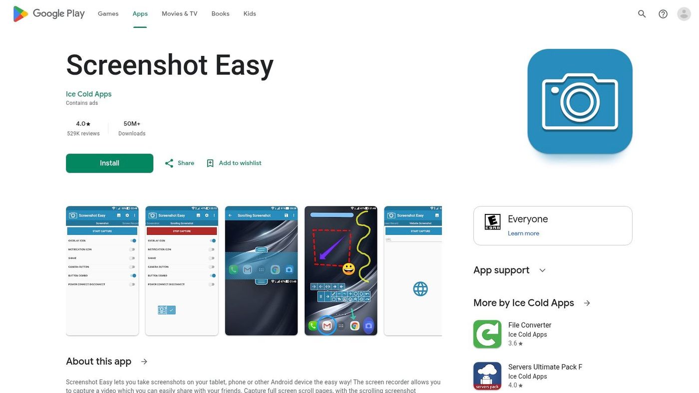 Screenshot Easy (Ice Cold Apps)