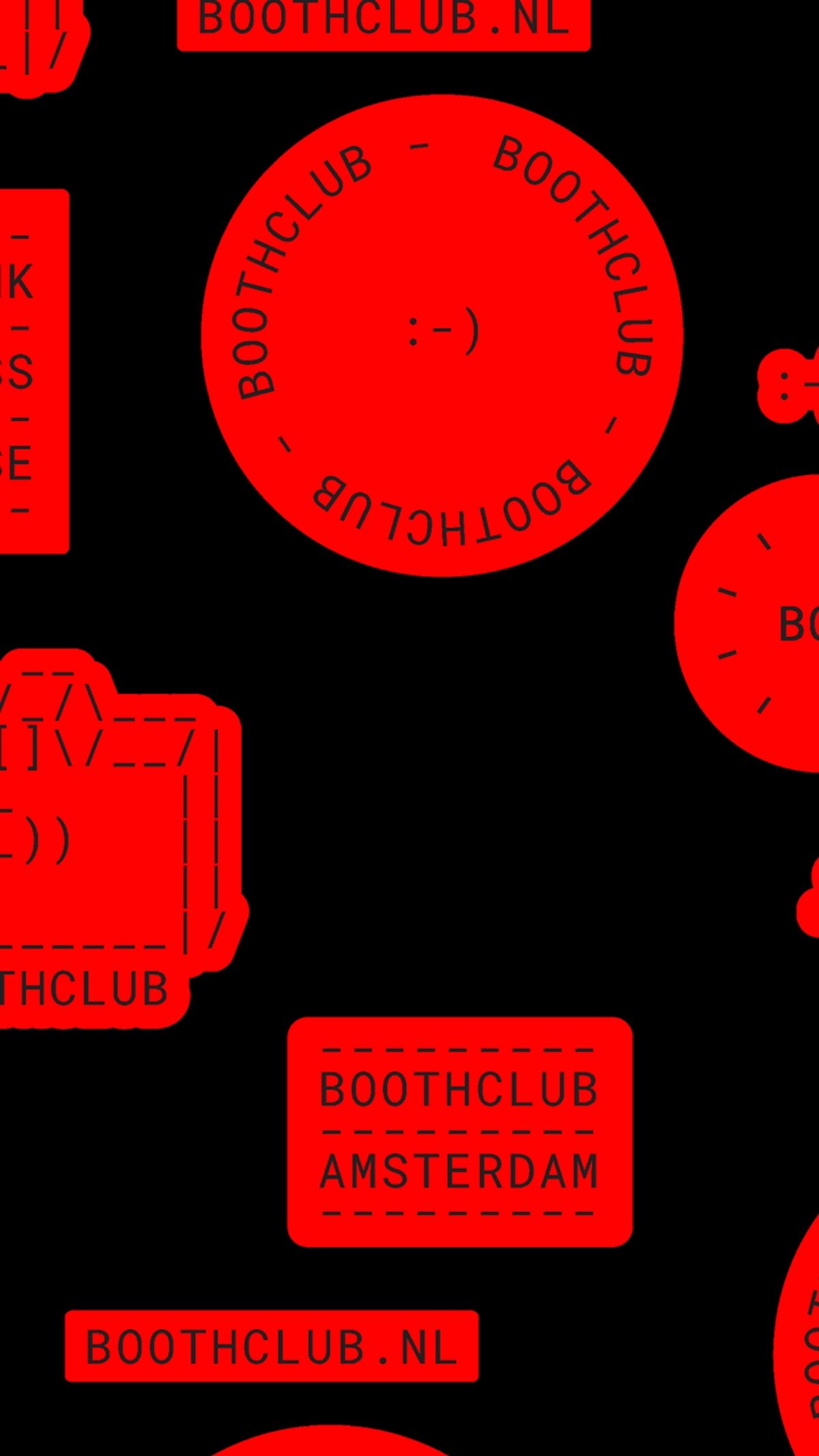 Boothclub social stickers