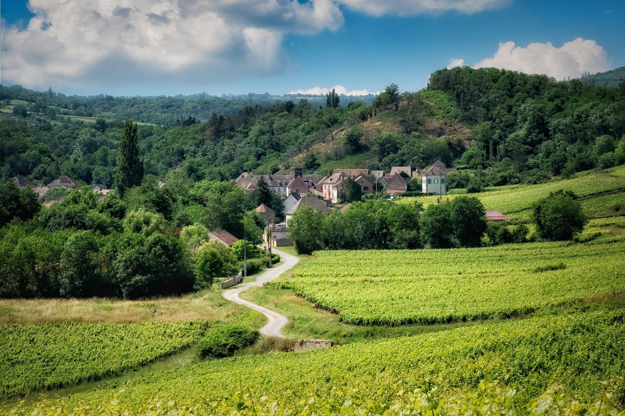 Heißluftballonfahrt Burgund, Frankreich