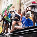 People are celebrating Notting Hill Carnival on the streets