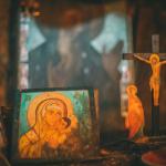 The altar of Sacred Monastery of Agios Gerasimos of Kefalonia island, Greece