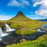 Grundarfjörður, Berg, Wasserfall, Island