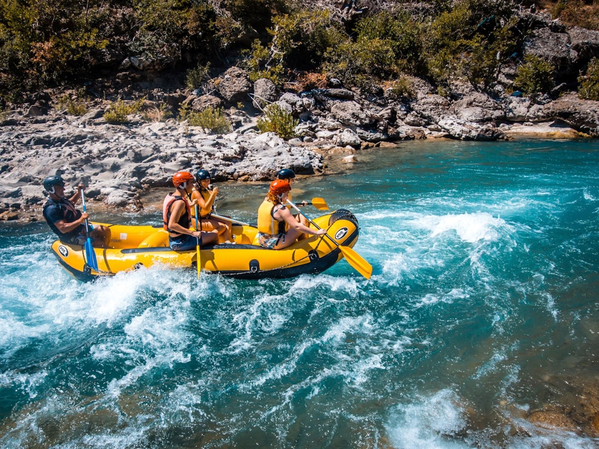 Vjosa Fluss, Albanien Mountain Rafting