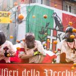 The battle of oranges, photo from Wikimedia by Baldo Simone