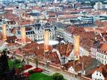 Blick vom Schlossberg auf die Altstadt von Graz