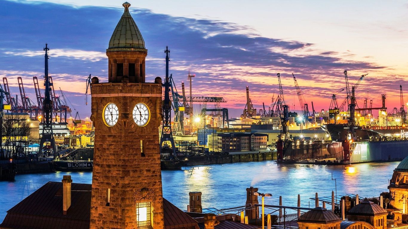 The port of Hamburg