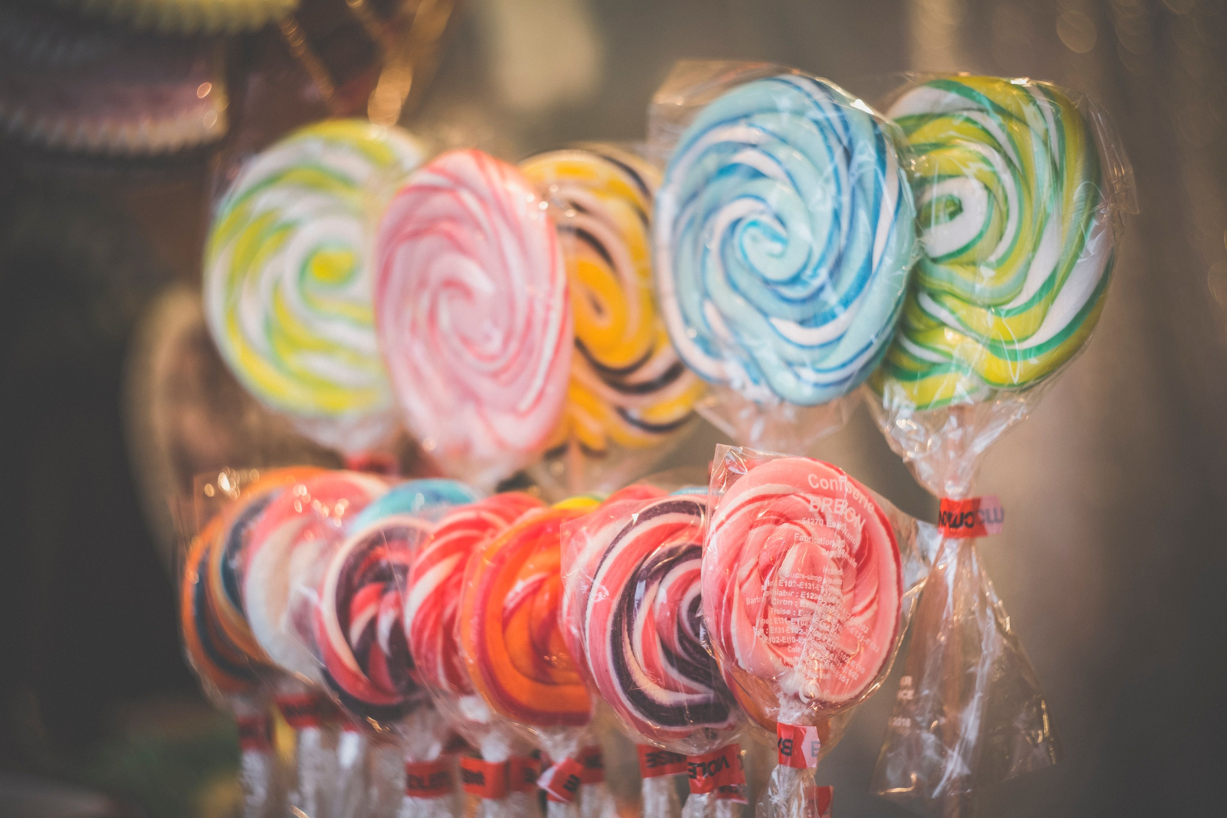 Kids collect Lollipops and other sweets during the Liichtmëssdag