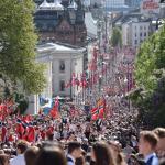 May 17, Karl Johans street, Oslo, Norway