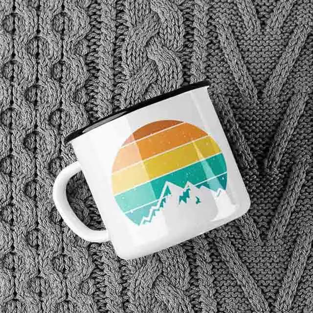 printed enamel mug