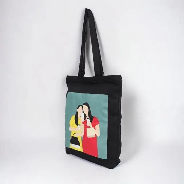 black tote bag