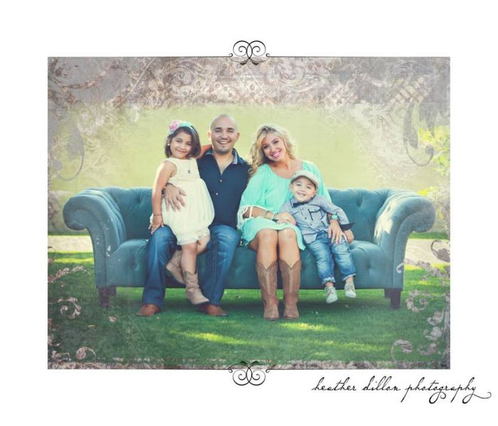 Mortgage lender Jimmy Vercellino with his wife and family